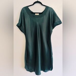 Vintage Gold Label Victoria's Secret Emerald Green Nightgown Size Medium-Large